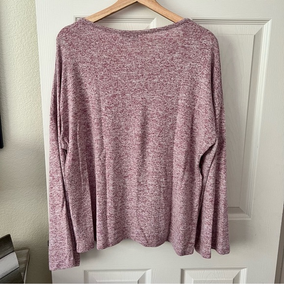 Thyme and Honey Long Sleeve Tee Scoop Neck Relaxed Fit Top Size Medium M - Picture 5 of 8